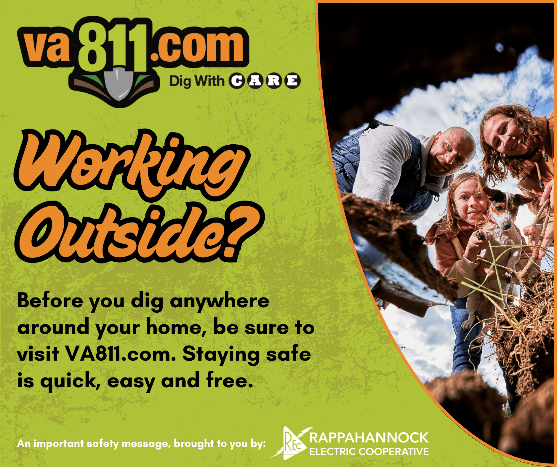 VA811 day is August 11: Click or call before you dig