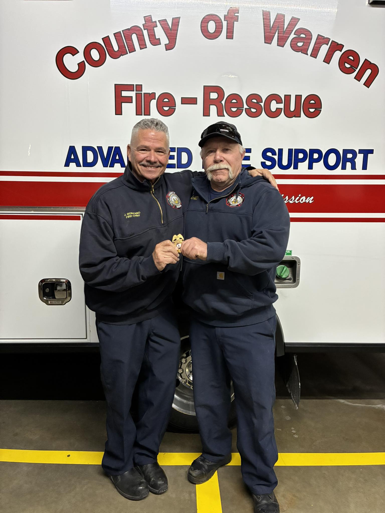 Warren County Fire and Rescue honors Lt. George Lewis upon retirement after 50 years of service