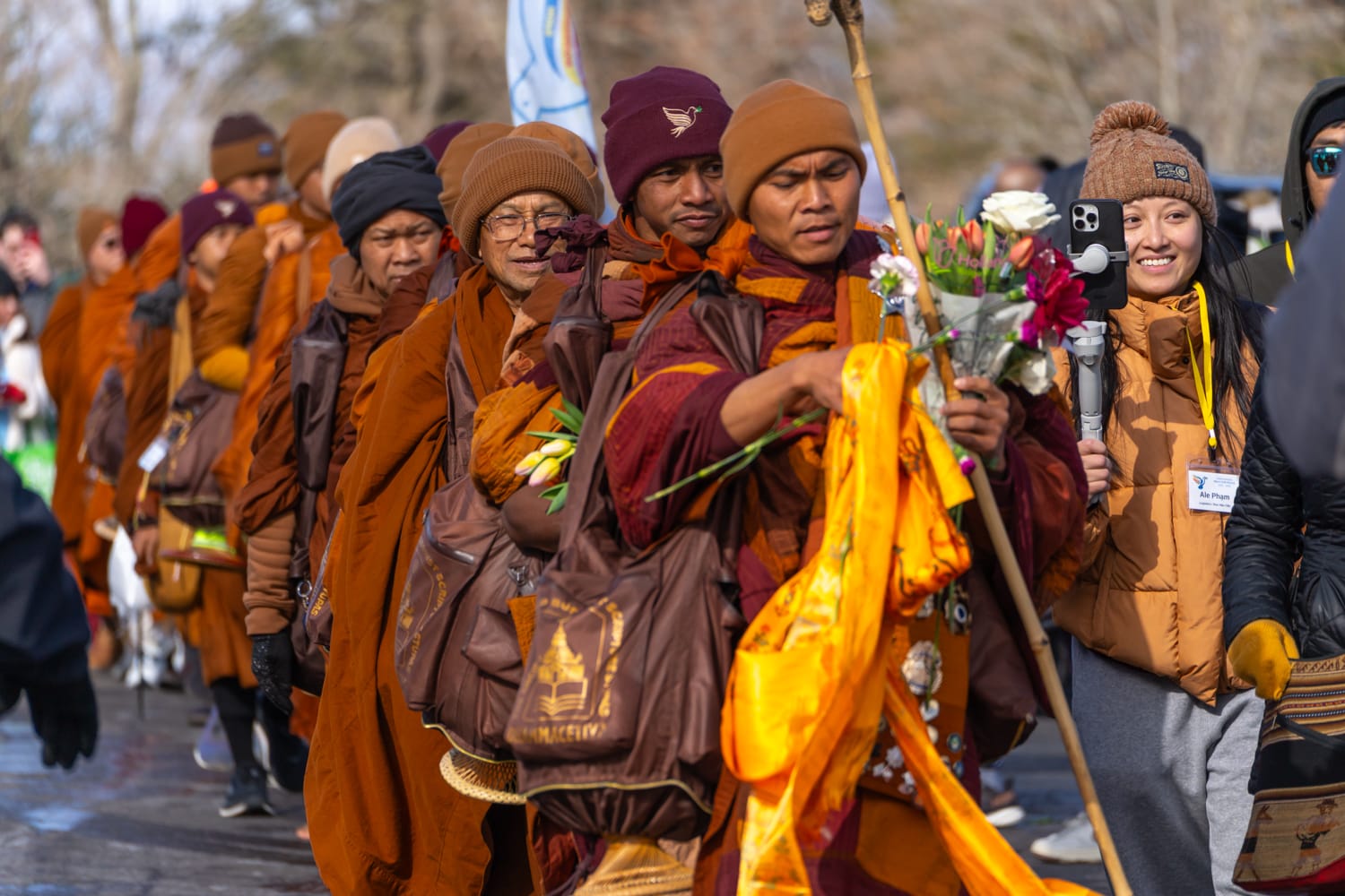 Buddhist monks end their cross-country walk in Maryland’s capital