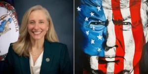 Trump, Spanberger trade barbs online
