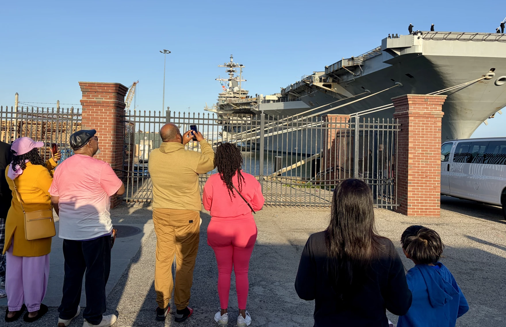 The Aircraft carrier USS Bush and its 4,000 sailors left Norfolk Tuesday
