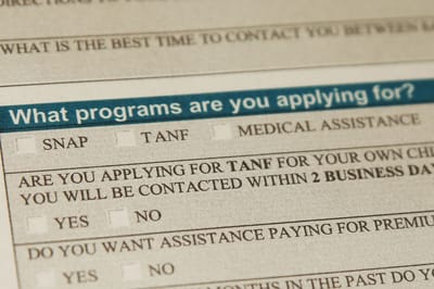 Economic assistance application for SNAP, TANF and Medicaid through the South Dakota Department of Social Services. (Makenzie Huber/South Dakota Searchlight)