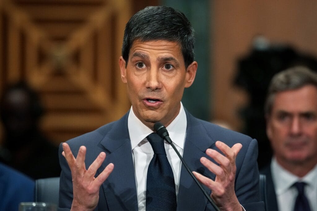 Kevin Warsh, now chair of the Federal Reserve, testifies during his Senate Committee on Banking, Housing, and Urban Affairs confirmation hearing in the Dirksen Senate Office Building on April 21, 2026 in Washington, D.C. (Photo by Andrew Harnik/Getty Images)