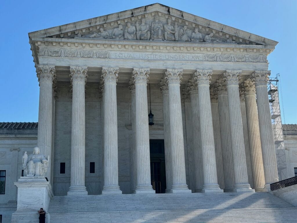 The U.S. Supreme Court on Oct. 9, 2024. (Photo by Jane Norman/States Newsroom)
